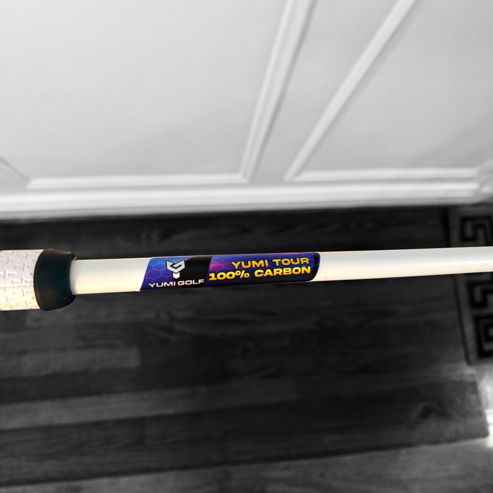 YUMI 2-Piece 100% Carbon Shaft X-Stiff 46" VERY LIMITED BRANDING- WHITE MATTE & BLACK TIP