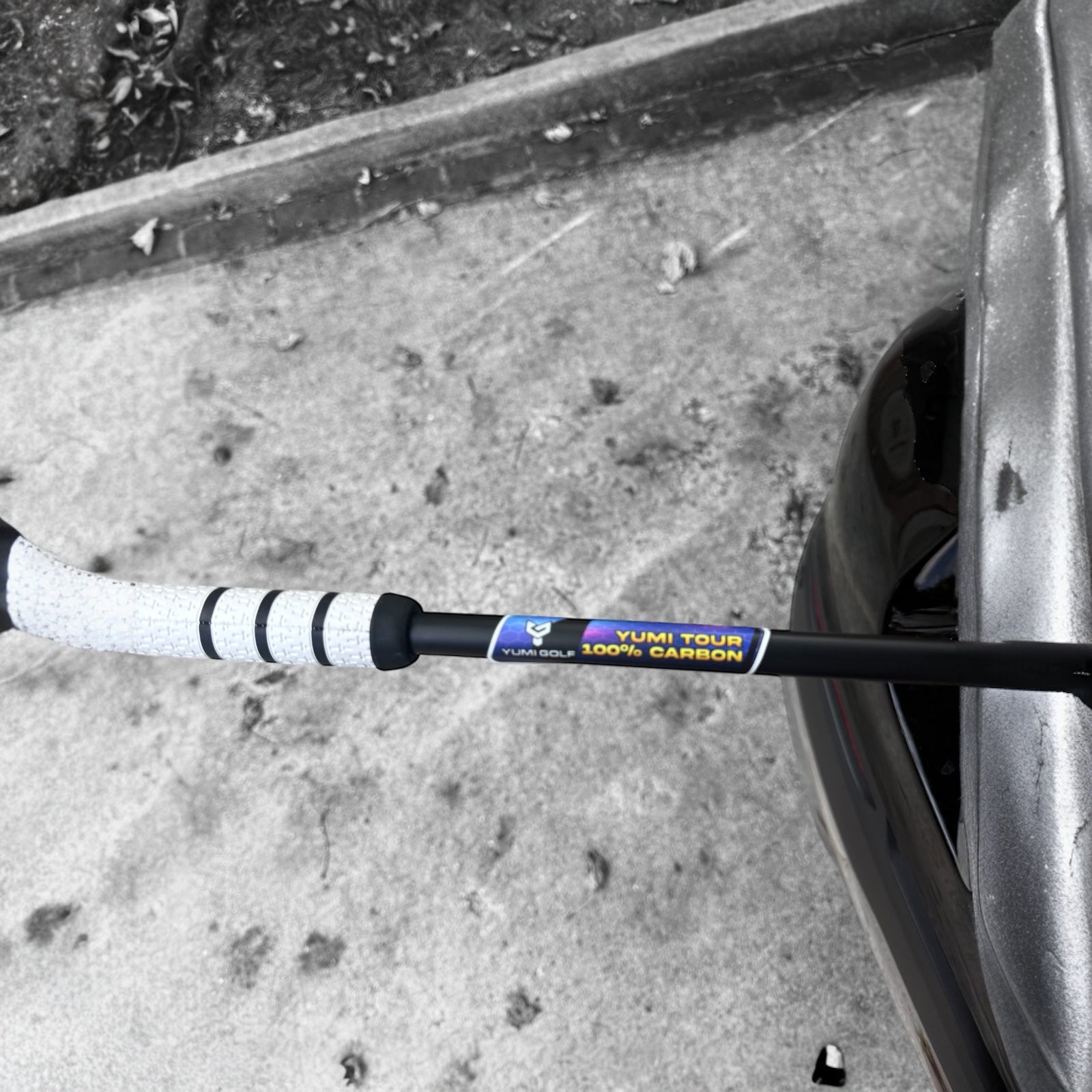 YUMI 2-Piece 100% Carbon Shaft X-Stiff 46" VERY LIMITED BRANDING- BLACK TIP